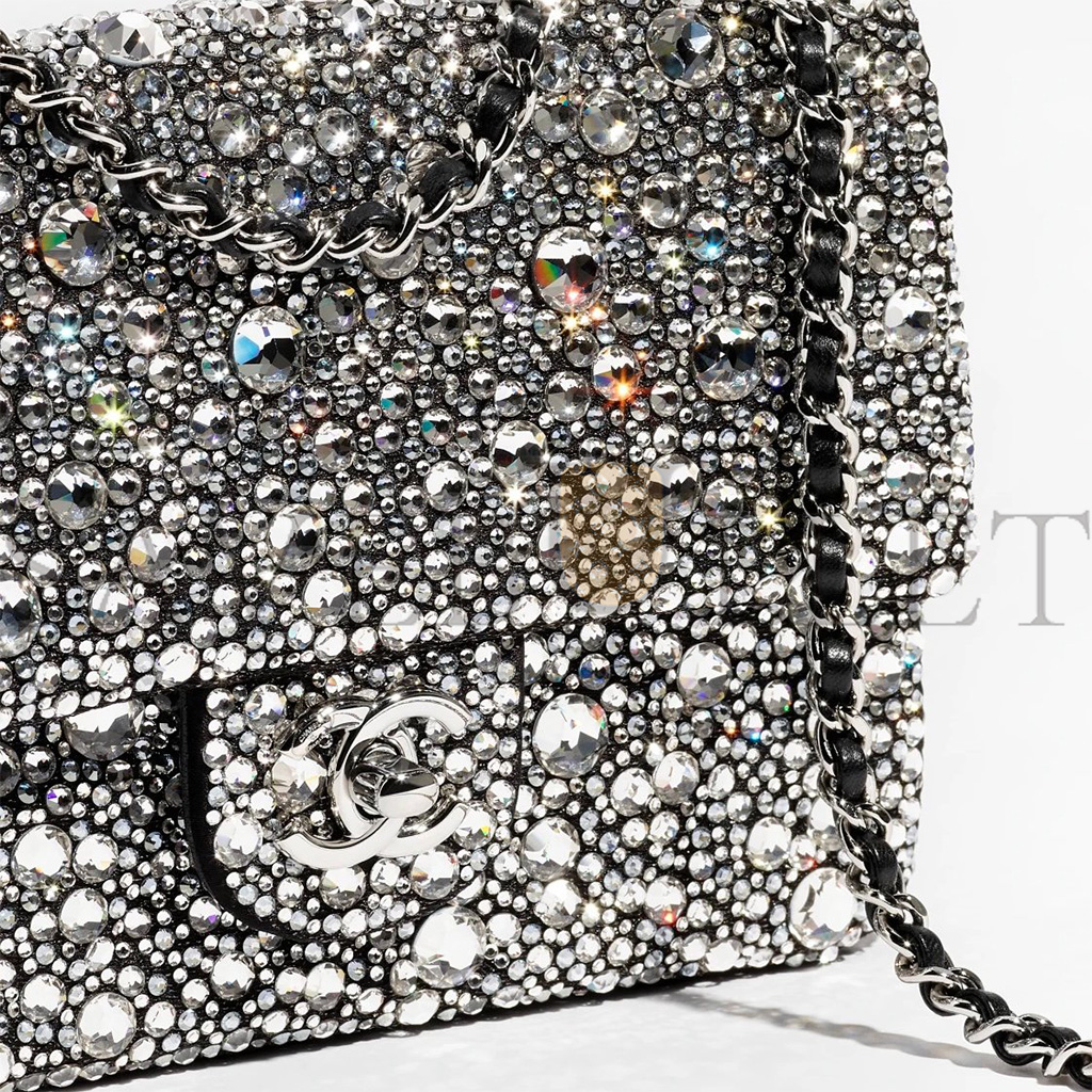 CHANEL MASTER 24P STRASS FLAP BAG AS4142 (20*13*6cm)